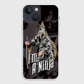 Чехол для iPhone 13 mini с принтом Я   ниндзя в Тюмени,  |  | Тематика изображения на принте: ninja | боевое искусство | воин | ниндзюцу | ниндзя | синоби но моно | япония