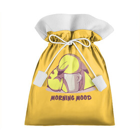 Подарочный 3D мешок с принтом Pikachu morning mood в Тюмени, 100% полиэстер | Размер: 29*39 см | morning | pikachu | pokemon | кофе | настроение | пикачу | покемон | утро