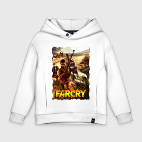 Детское худи Oversize хлопок с принтом FARCRY Fortune’s в Тюмени, френч-терри — 70% хлопок, 30% полиэстер. Мягкий теплый начес внутри —100% хлопок | боковые карманы, эластичные манжеты и нижняя кромка, капюшон на магнитной кнопке | Тематика изображения на принте: farcry | fc 5 | fc5 | фар край