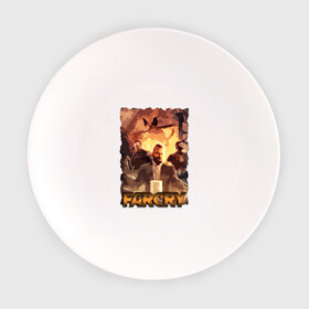 Тарелка с принтом Иосиф Сид FarCry в Тюмени, фарфор | диаметр - 210 мм
диаметр для нанесения принта - 120 мм | Тематика изображения на принте: farcry | fc 5 | fc5 | фар край
