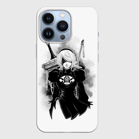 Чехол для iPhone 13 Pro с принтом 2B | Nier Automata в Тюмени,  |  | 2a | 2б | ahegao | anime | automata | b2 | cyber | emil | girl | girls | glitch | hikka | neon | nier | senpai | waifu | yorha | а2 | аниме | ахегао | вайфу | глитч | глич | девушка | кибер | манга | неон | семпай | сенпай | тян | тяночка | 