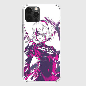 Чехол для iPhone 12 Pro Max с принтом 2B | NEON | НЕОН в Тюмени, Силикон |  | 2a | 2б | ahegao | anime | automata | b2 | cyber | emil | girl | girls | glitch | hikka | neon | nier | senpai | waifu | yorha | а2 | аниме | ахегао | вайфу | глитч | глич | девушка | кибер | манга | неон | семпай | сенпай | тян | тяночка | 