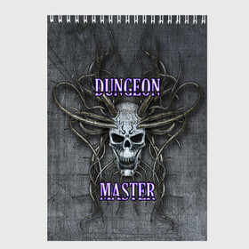 Скетчбук с принтом DM Dungeon Master SKULL в Тюмени, 100% бумага
 | 48 листов, плотность листов — 100 г/м2, плотность картонной обложки — 250 г/м2. Листы скреплены сверху удобной пружинной спиралью | dd | dm | dungeon master | dungeons and dragons | skull | днд | мастер подземелий | подземелья и драконы