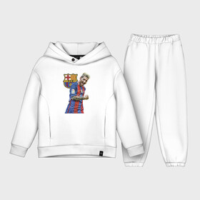 Детский костюм хлопок Oversize с принтом Лионель Месси   Барселона   Аргентинаа в Тюмени,  |  | barcelona | football | forward | messi | star | барселона | звезда | месси | нападающий | форвард | футбол