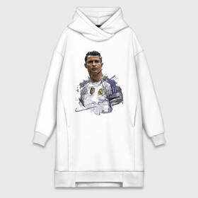 Платье-худи хлопок с принтом Cristiano Ronaldo в Тюмени,  |  | football | forward | ronaldo | star | звезда | роналдо | форвард | футбол