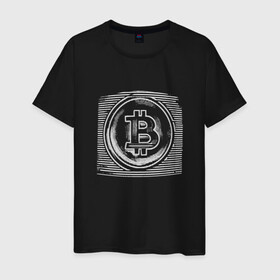 Мужская футболка хлопок с принтом Биткоин оптическая иллюзия в Тюмени, 100% хлопок | прямой крой, круглый вырез горловины, длина до линии бедер, слегка спущенное плечо. | binance | bitcoin | blockchain | btc | crypto | dogecoin | ethereum | optical illusion | tether | xrp | бинанс | блокчейн | валюта | деньги | доге | криптовалюта | майнер | майнинг | цифровая валюта | цифровое золото | эфир