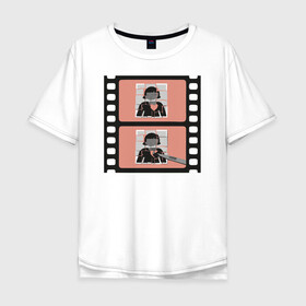 Мужская футболка хлопок Oversize с принтом ameli в Тюмени, 100% хлопок | свободный крой, круглый ворот, “спинка” длиннее передней части | amelie | амели | кино | фильм