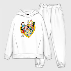 Мужской костюм хлопок OVERSIZE с принтом Heart   Hey, Arnold в Тюмени,  |  | arnold | hey | hey arnold | mult | арнольд | мультфильм | мультфильм 90 | патаки | хей | хельга | хельга паттаки | эй арнольд