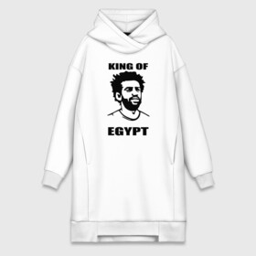 Платье-худи хлопок с принтом KING OF EGYPT в Тюмени,  |  | basel | champion | chelsea | fifa | lfc | liverpool | mo salah | mohamed salah | mokawloon | roma | soccer | uefa | базель | египет | ливерпуль | лига чемпионов | лфк | мокавлун | мохаммед салах | рома | уефа | фифа | футбол