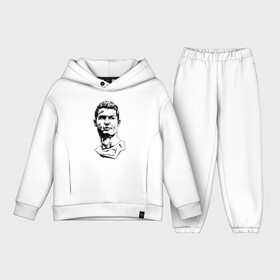 Детский костюм хлопок Oversize с принтом Ronaldo   Manchester United   Portugal в Тюмени,  |  | football | forward | ronaldo | star | звезда | роналдо | форвард | футбол