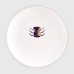 Тарелка с принтом Кубок с хоккейными клюшками в Тюмени, фарфор | диаметр - 210 мм
диаметр для нанесения принта - 120 мм | зимний | клюшка | кубок | победа | символ | спорт | хоккей