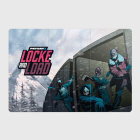 Магнитный плакат 3Х2 с принтом Locke and load в Тюмени, Полимерный материал с магнитным слоем | 6 деталей размером 9*9 см | game | games | pay day | payday | бандиты | грабители | зфн вфн | игра | игры | пэй дэй