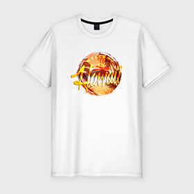 Мужская футболка хлопок Slim с принтом Гавайи в Тюмени, 92% хлопок, 8% лайкра | приталенный силуэт, круглый вырез ворота, длина до линии бедра, короткий рукав | beach | hawaii | palm | sea | summer | tropical | волны | гавайи | жара | летние | лето | море | пальмы | пляж | тропический