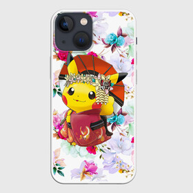 Чехол для iPhone 13 mini с принтом Пикачу   Гейша в Тюмени,  |  | anime | picachu | pikachu | аниме | милый | пика | пикачу | покебол | покемон