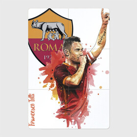 Магнитный плакат 2Х3 с принтом Francesco Totti Roma в Тюмени, Полимерный материал с магнитным слоем | 6 деталей размером 9*9 см | football | legend | roma | totti | италия | легенда | тотти | футбол