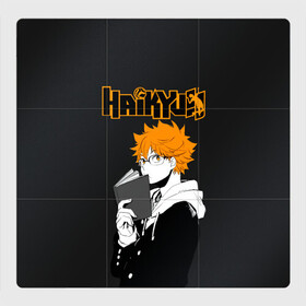 Магнитный плакат 3Х3 с принтом Шоё Хината Haikyuu!! в Тюмени, Полимерный материал с магнитным слоем | 9 деталей размером 9*9 см | anime | haikyu | haikyuu | karasuno | аниме | волейбол | ворон | кагеяма | карасуно | кей | кенма | козуме | куроо | маленький гигант | манга | мяч | некома | ойкава | сатори | сёё | тендо | тобио | тоору | хайкью | хината