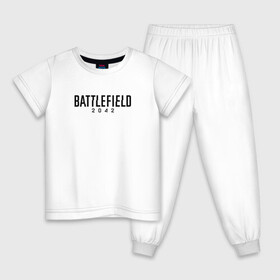 Детская пижама хлопок с принтом BATTLEFIELD 2042 Батлфилд в Тюмени, 100% хлопок |  брюки и футболка прямого кроя, без карманов, на брюках мягкая резинка на поясе и по низу штанин
 | 2042 | battlefield | call | cod | counter | csgo | duty | game | rainbow | siege | six | strike | war | бателфилд | батла | батлфилд | боец | бэтлфилд | воин | война | игра | ксго | оружие | солдат | шутер