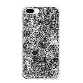 Чехол для iPhone 7Plus/8 Plus матовый с принтом Small-scale camouflage в Тюмени, Силикон | Область печати: задняя сторона чехла, без боковых панелей | абстракция | грязь | камуфляж | пятна | черно белый