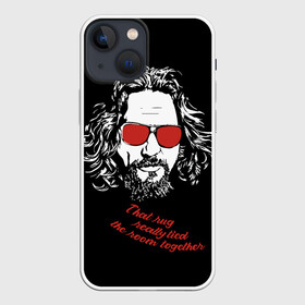 Чехол для iPhone 13 mini с принтом Большой Лебовский в Тюмени,  |  | dude | jeff bridges | the big lebowski | большой лебовский | джефф бриджес | красные очки | фильм | чувак