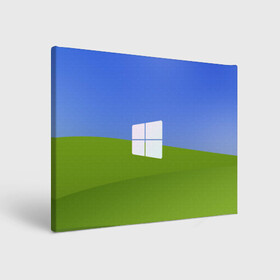 Холст прямоугольный с принтом W10 в Тюмени, 100% ПВХ |  | microsoft | windows | иллюстрация | логотип | окно