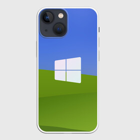 Чехол для iPhone 13 mini с принтом W10 в Тюмени,  |  | microsoft | windows | иллюстрация | логотип | окно