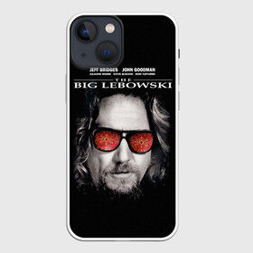 Чехол для iPhone 13 mini с принтом The Big Lebowski в Тюмени,  |  | dude | jeff bridges | the big lebowski | большой лебовский | джефф бриджес | ковер | красные очки | узор | фильм | чувак