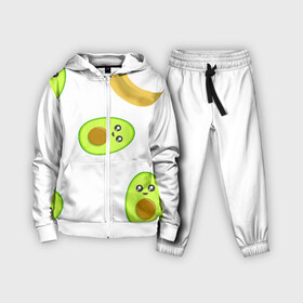 Детский костюм 3D с принтом Банан и Авокадо в Тюмени,  |  | авокадо | банан | витамины | вкусный | глаза | деликатес | десерт | диета | еда | жёлтый | кожура | косточка | лицо | меню | модный | мякоть | плод | прикол | рот | сладкий | смешной | смузи | сочный