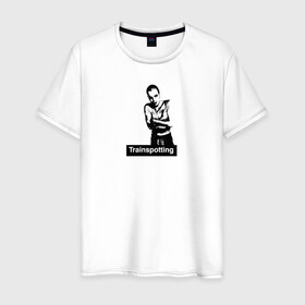 Мужская футболка хлопок с принтом На игле в Тюмени, 100% хлопок | прямой крой, круглый вырез горловины, длина до линии бедер, слегка спущенное плечо. | trainspotting | кино | на игле | постер | фильм