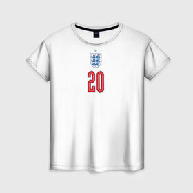 Женская футболка 3D с принтом Фил Фоден форма Англия в Тюмени, 100% полиэфир ( синтетическое хлопкоподобное полотно) | прямой крой, круглый вырез горловины, длина до линии бедер | 2020 | 2021 | euro | fifa | fil | foden | uefa | аглийская | англичане | англия | евро | сборная англии | сборной | уефа | фил фоден | филип | фифа | фоден | форма | футбол | футбольная