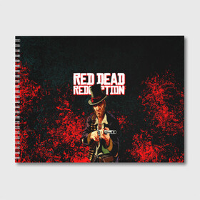Альбом для рисования с принтом Red Dead Redemption Bandit в Тюмени, 100% бумага
 | матовая бумага, плотность 200 мг. | game | red dead | red dead redemption 2 | redemption 2 | rockstar games | бандиты | дикий запад | игры | ковбои | оружие
