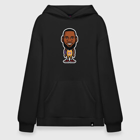 Худи SuperOversize хлопок с принтом Little Lebron в Тюмени, 70% хлопок, 30% полиэстер, мягкий начес внутри | карман-кенгуру, эластичная резинка на манжетах и по нижней кромке, двухслойный капюшон
 | basketball | bryant | game | james | kobe | lakers | lebron | los angeles | nba | sport | streetball | баскетбол | баскетболист | брайант | джеймс | игра | игрок | коби | леброн | лейкерс | лос анджелес | мяч | нба | спорт | стритбол