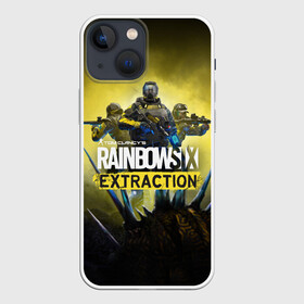 Чехол для iPhone 13 mini с принтом Rainbow Six Extraction   Радуга 6 Эвакуация в Тюмени,  |  | Тематика изображения на принте: battlefield | call | clancy | cod | counter | csgo | duty | extraction | ghost | rainbow | rainbowsix | recon | siege | six | strike | tom | war | боец | воин | война | клэнси | ксго | оружие | осада | радуга | рейнбов | рейнбоу | рэйнбоу | солдат | том |