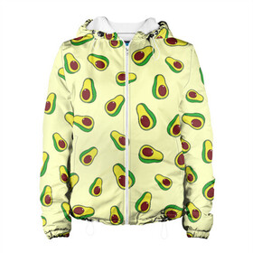 Женская куртка 3D с принтом Авокадо Avocado в Тюмени, ткань верха — 100% полиэстер, подклад — флис | прямой крой, подол и капюшон оформлены резинкой с фиксаторами, два кармана без застежек по бокам, один большой потайной карман на груди. Карман на груди застегивается на липучку | avocado | casual | exotic | fashion | food | pattern | summer | tropical | авокадо | авокадо паттерн | вкусняшки | еда | жара | лето | мексика | овощи | острова | отпуск | плоды | повседневные | растения | сладкий | спелый | тропики