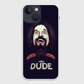 Чехол для iPhone 13 mini с принтом Большой Лебовский   The Dude в Тюмени,  |  | dude | lebowski | lebowski dude | the big lebowski | the dude | большой лебовский | джеффри лебовский | комедия | криминал | лебовский | чувак