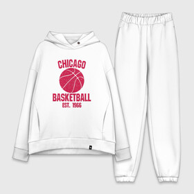 Женский костюм хлопок Oversize с принтом Chicago Basketball в Тюмени,  |  | basketball | bulls | chicago | game | jordan | nba | sport | streetball | баскетбол | баскетболист | джордан | игра | игрок | мяч | нба | спорт | стритбол | тренер | чикаго