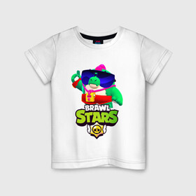 Детская футболка хлопок с принтом Базз Buzz Brawl Stars в Тюмени, 100% хлопок | круглый вырез горловины, полуприлегающий силуэт, длина до линии бедер | brawl | brawl stars | brawlstars | brawl_stars | buz | buzz | баз | базз | бравл | бравлстарс | буз