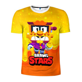 Мужская футболка 3D спортивная с принтом Грифф Griff Brawl Stars в Тюмени, 100% полиэстер с улучшенными характеристиками | приталенный силуэт, круглая горловина, широкие плечи, сужается к линии бедра | brawl | brawl stars | brawlstars | brawl_stars | grif | griff | бравл | бравлстарс | грифф