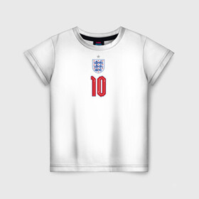 Детская футболка 3D с принтом Стерлинг форма Англия в Тюмени, 100% гипоаллергенный полиэфир | прямой крой, круглый вырез горловины, длина до линии бедер, чуть спущенное плечо, ткань немного тянется | 2020 | 2021 | euro | fifa | uefa | аглийская | англичане | англия | евро | рахим | рахим стерлинг | сборная англии | сборной | стерлинг | уефа | фифа | форма | футбол | футбольная