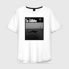 Мужская футболка хлопок Oversize с принтом Корлеоне в Тюмени, 100% хлопок | свободный крой, круглый ворот, “спинка” длиннее передней части | godfather | кино | крестный отец | фильм