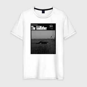 Мужская футболка хлопок с принтом Корлеоне в Тюмени, 100% хлопок | прямой крой, круглый вырез горловины, длина до линии бедер, слегка спущенное плечо. | godfather | кино | крестный отец | фильм