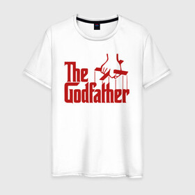 Мужская футболка хлопок с принтом крестный отец кино в Тюмени, 100% хлопок | прямой крой, круглый вырез горловины, длина до линии бедер, слегка спущенное плечо. | godfather | кино | крестный отец | фильм