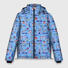Мужская зимняя куртка 3D с принтом Зимние виды спорта в Тюмени, верх — 100% полиэстер; подкладка — 100% полиэстер; утеплитель — 100% полиэстер | длина ниже бедра, свободный силуэт Оверсайз. Есть воротник-стойка, отстегивающийся капюшон и ветрозащитная планка. 

Боковые карманы с листочкой на кнопках и внутренний карман на молнии. | biathlon | curling | figure skating | hockey | short track | skating | ski race | snowboard | биатлон | кёрлинг | конькобежный спорт | лыжные гонки | сноуборд | фигурное катание | хоккей | шорт трек