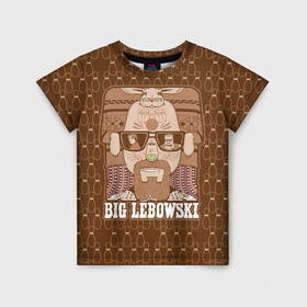 Детская футболка 3D с принтом The Big Lebowski в Тюмени, 100% гипоаллергенный полиэфир | прямой крой, круглый вырез горловины, длина до линии бедер, чуть спущенное плечо, ткань немного тянется | donny | dude | jeff bridges | the big lebowski | walter sobchak | большой лебовский | боулинг | вальтер собчак | джефф бриджес | донни | заяц | кегли | кролик | фильм | чувак