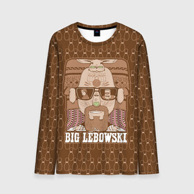 Мужской лонгслив 3D с принтом The Big Lebowski в Тюмени, 100% полиэстер | длинные рукава, круглый вырез горловины, полуприлегающий силуэт | donny | dude | jeff bridges | the big lebowski | walter sobchak | большой лебовский | боулинг | вальтер собчак | джефф бриджес | донни | заяц | кегли | кролик | фильм | чувак