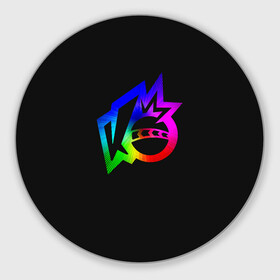Коврик для мышки круглый с принтом Knockout city. Rainbow logo в Тюмени, резина и полиэстер | круглая форма, изображение наносится на всю лицевую часть | a | arts | ball | box | city | dodgeball | e | electronic | game | gradient | knockout | logo | nintendo | playstation | rainbow | switch | technologies | x | а | артс | вышибалы | город | градиент | е | игра | лого | логотип | мяч | нокаут | 