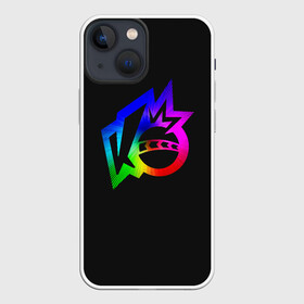 Чехол для iPhone 13 mini с принтом Knockout city. Rainbow logo в Тюмени,  |  | a | arts | ball | box | city | dodgeball | e | electronic | game | gradient | knockout | logo | nintendo | playstation | rainbow | switch | technologies | x | а | артс | вышибалы | город | градиент | е | игра | лого | логотип | мяч | нокаут | 