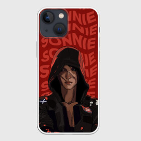 Чехол для iPhone 13 mini с принтом Love Death And Robots. Sonnie в Тюмени,  |  | Тематика изображения на принте: death | fantastic | future | ldr | love | love death and robots | love death robots | netflix | robots | sci fi | sonnie | будущее | лдр | лср | любовь | нетфликс | роботы | сонни | фантастика