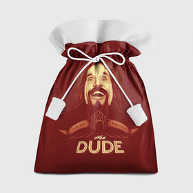 Подарочный 3D мешок с принтом The Dude в Тюмени, 100% полиэстер | Размер: 29*39 см | dude | jeff bridges | the big lebowski | большой лебовский | боулинг | джефф бриджес | кегли | чувак | шар