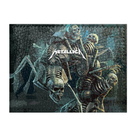 Обложка для студенческого билета с принтом Metallica Metal Skull в Тюмени, натуральная кожа | Размер: 11*8 см; Печать на всей внешней стороне | Тематика изображения на принте: american | james hetfield | kirk hammett | metal band | metallica | music | mystic | rock | американская | джеймс хетфилд | металлика | музыка | рок | скилет | череп