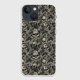 Чехол для iPhone 13 mini с принтом Гангстер в Тюмени,  |  | skull | zombie | адамова голова | зомби | кладбище | мертвец | могила | мумия | навь | пират | скелет | ужас | череп | череп и кости | черепок | черепушка